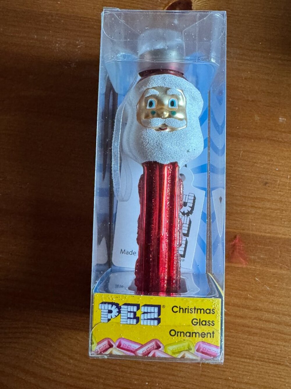 New In Box Kat + Annie Santa Claus PEZ Christmas Ornament - Collectible - 5.5 in